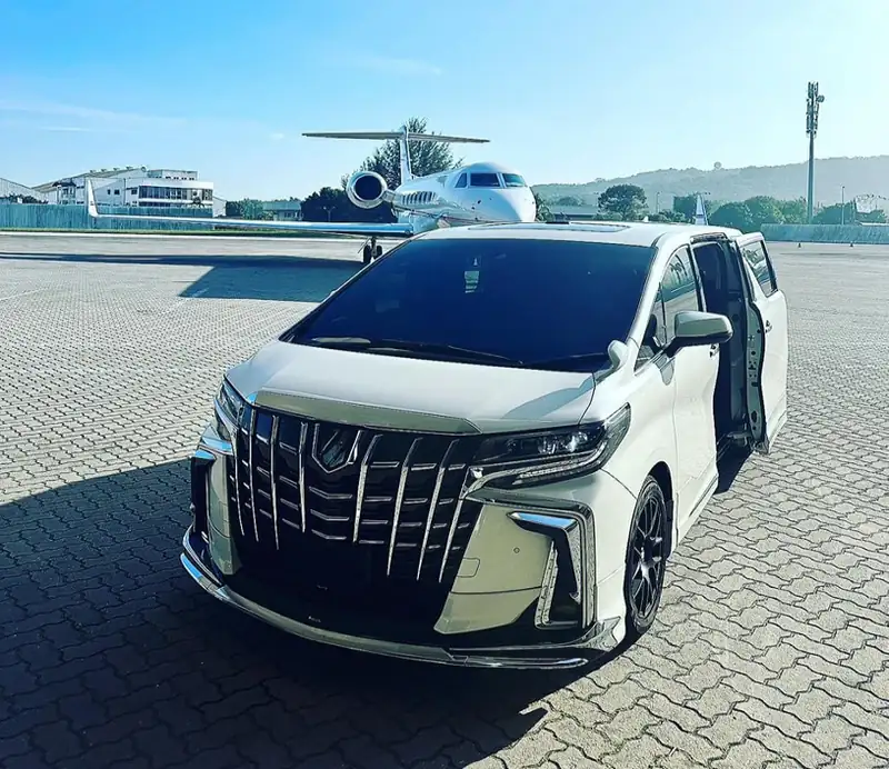 Vellfire on the tarmac